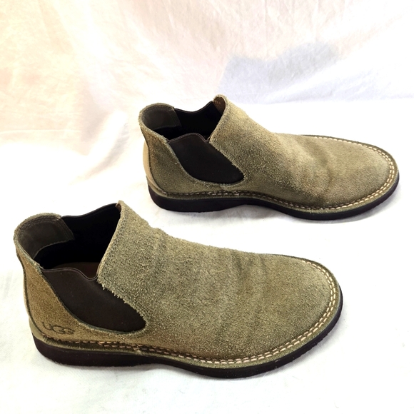 UGG Other - UGG Premiere Chelsea Men’s Size 8.5 Green Suede Boots